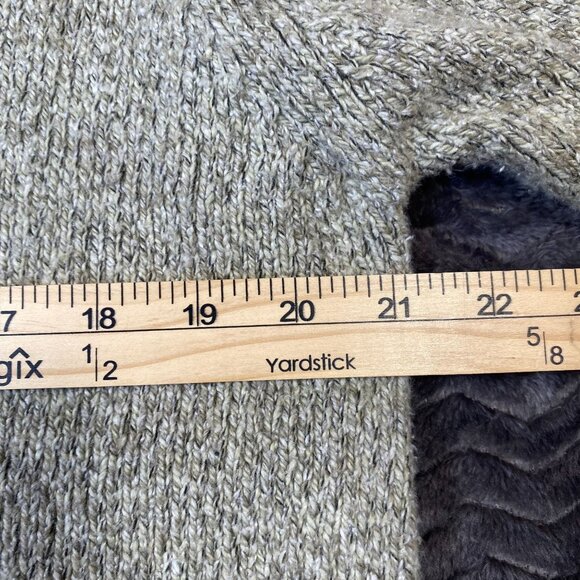 Columbia Hooded Knit Zip-Up Cardigan Sweater Beige Cotton Blend,Womens size L - Picture 8 of 8